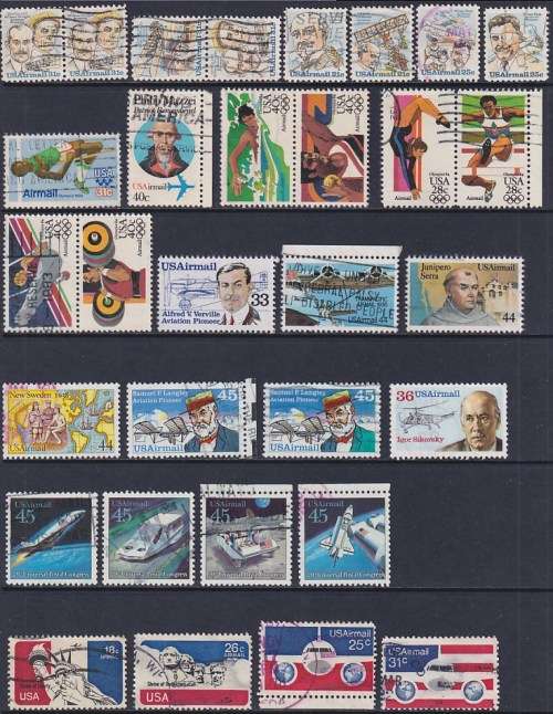 USA - good selection of Air Mail stamps LOT 3 (used)